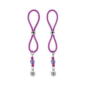 Bijoux De Nip Nipple Halos Flower Charm Purple