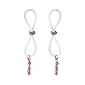 Bijoux De Nip Nipple Halos Pink Gem Slider Pink Clear