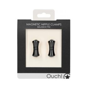 Ouch Magnetic Nipple Clamps - Balance Pin - Black